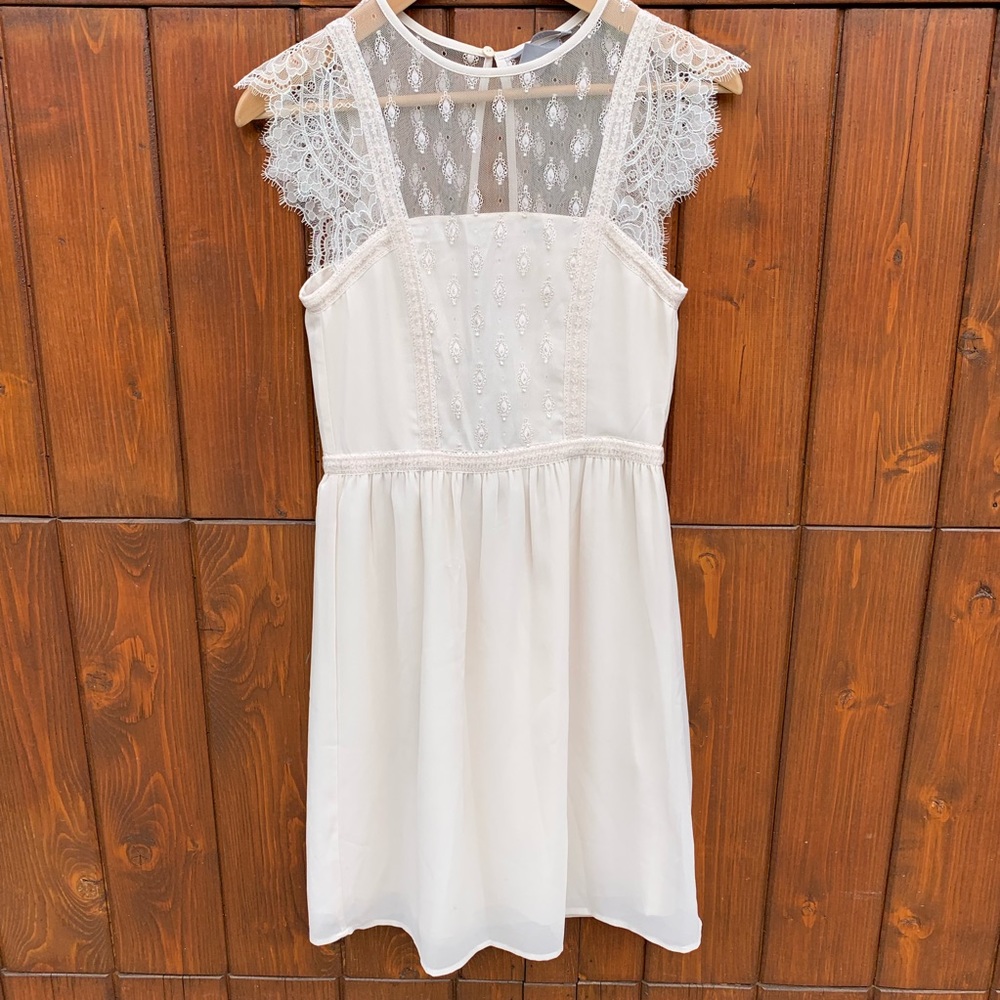 H&M Blush Pink Summer Occasion Dress size 2 - Picture 1 of 5